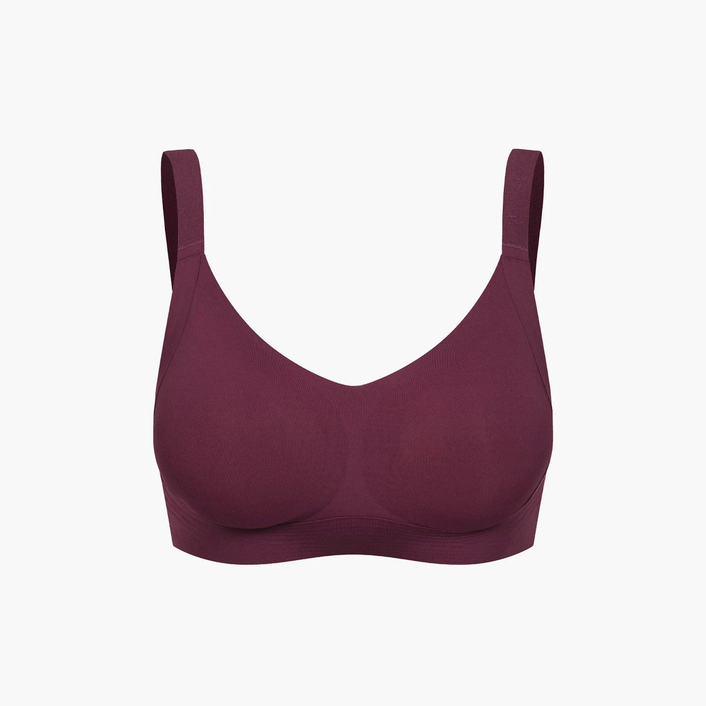 cfab by creamy fabrics Bügelloser BH Seamless Compact Push-Up BH-Burgundy-XS (1-tlg)