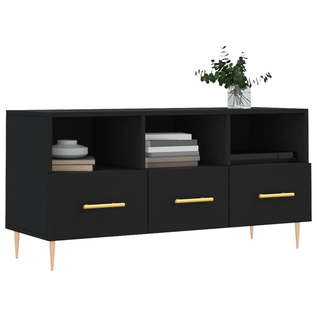 furnicato Schwarz TV-Schrank cm Holzwerkstoff 102x36x50