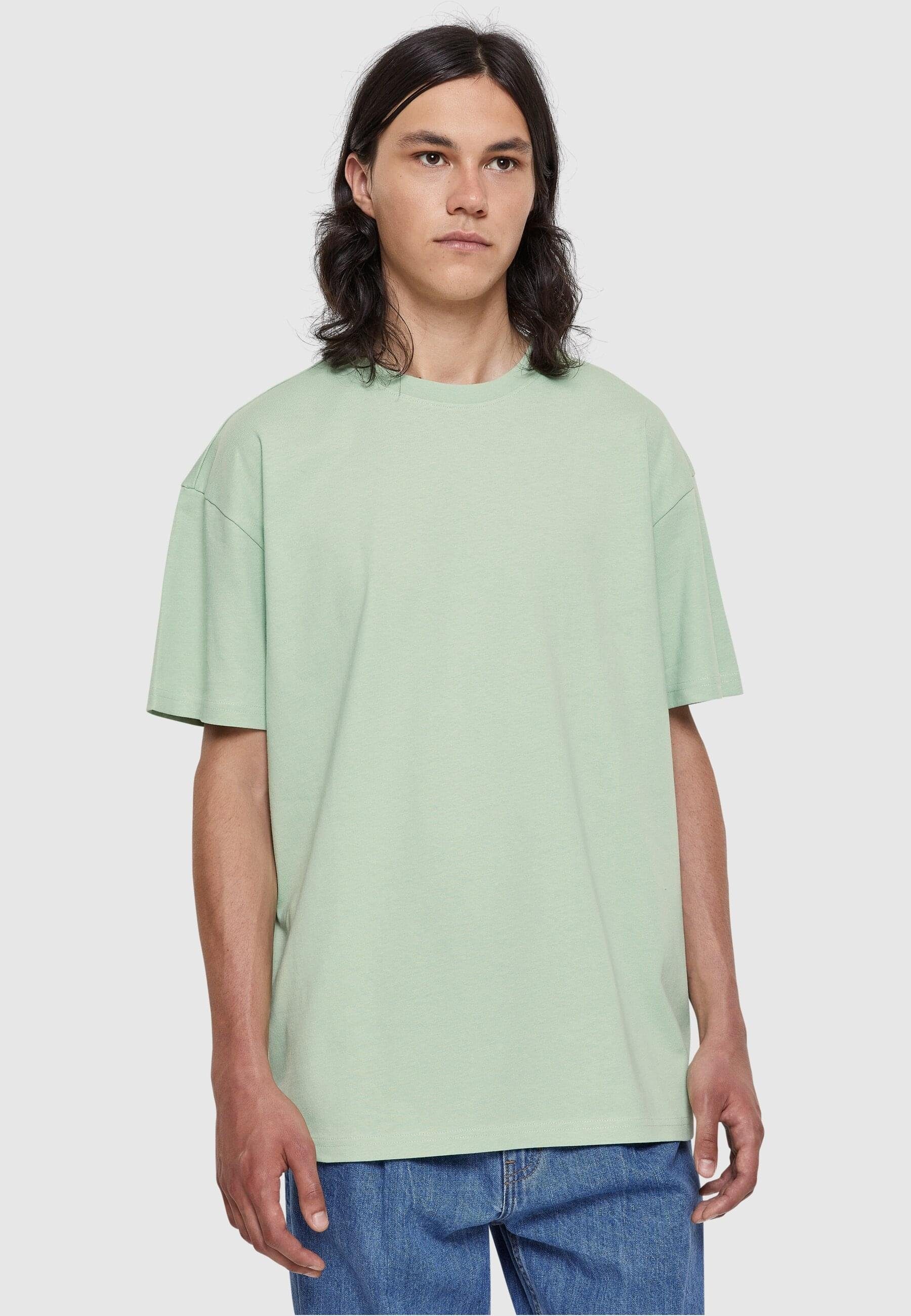 Herren URBAN CLASSICS Tee Oversized (1-tlg) Heavy T-Shirt vintagegreen