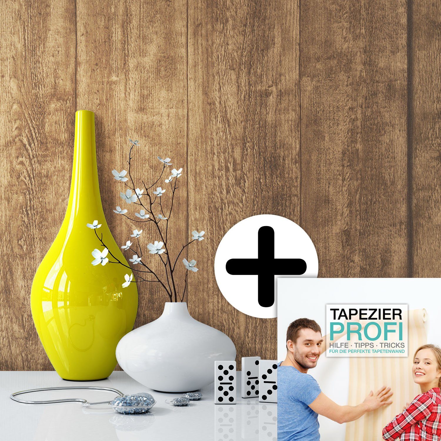 Newroom Vliestapete, Tapete Holzoptik Holztapete 3d günstig online kaufen