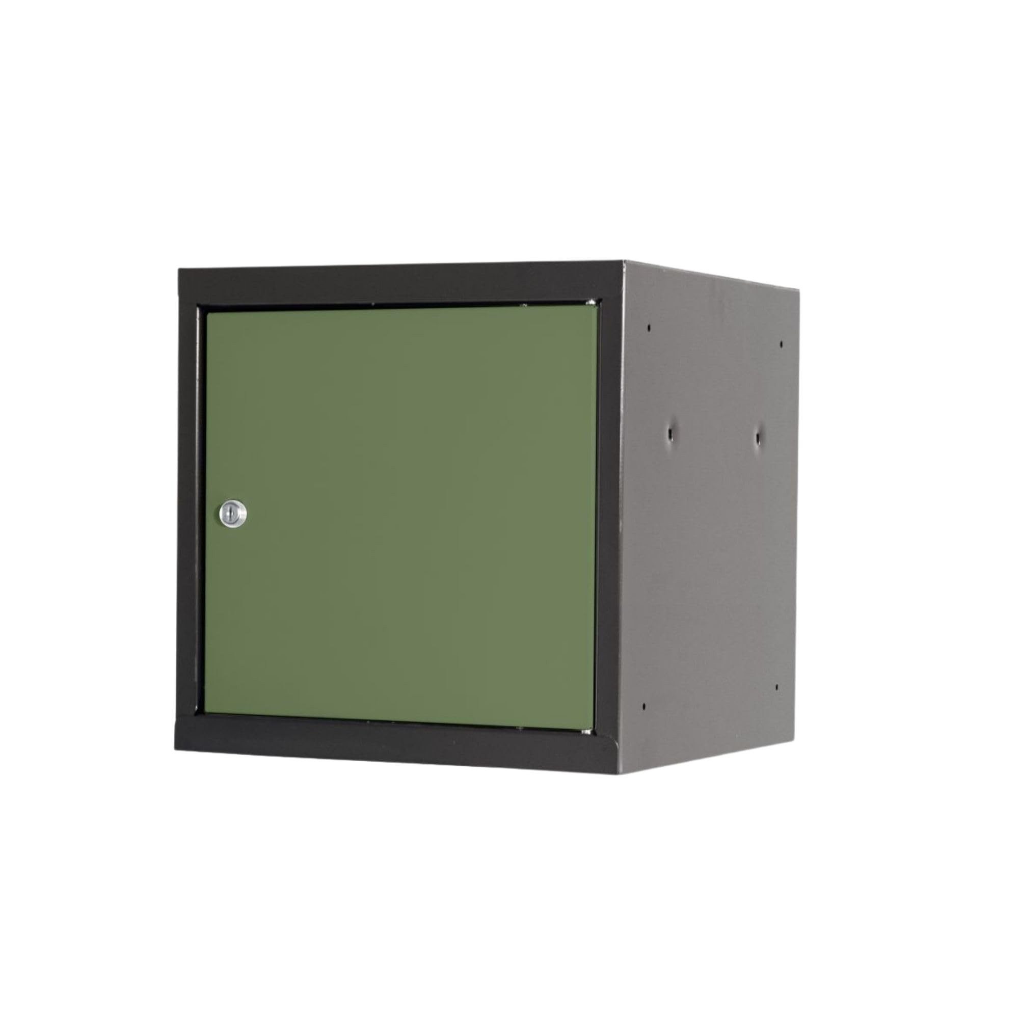 PROREGAL® Spind Schließfachwürfel Blocky mit Zylinderschloss + 2 Schlüssel, Grau