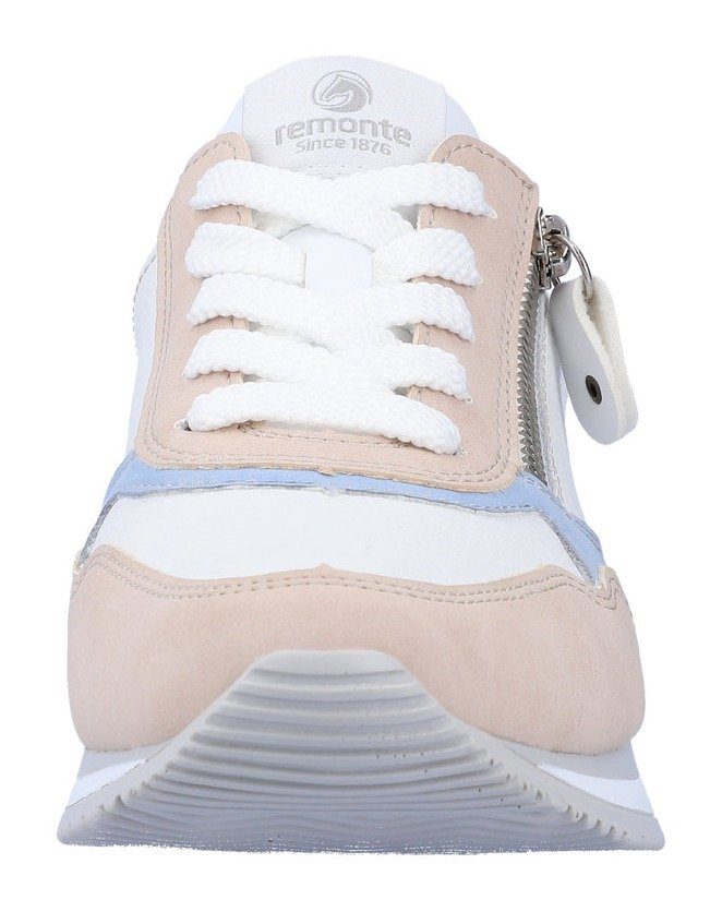 Remonte Sneaker mit weiß-rosé-kombiniert Details farblichen