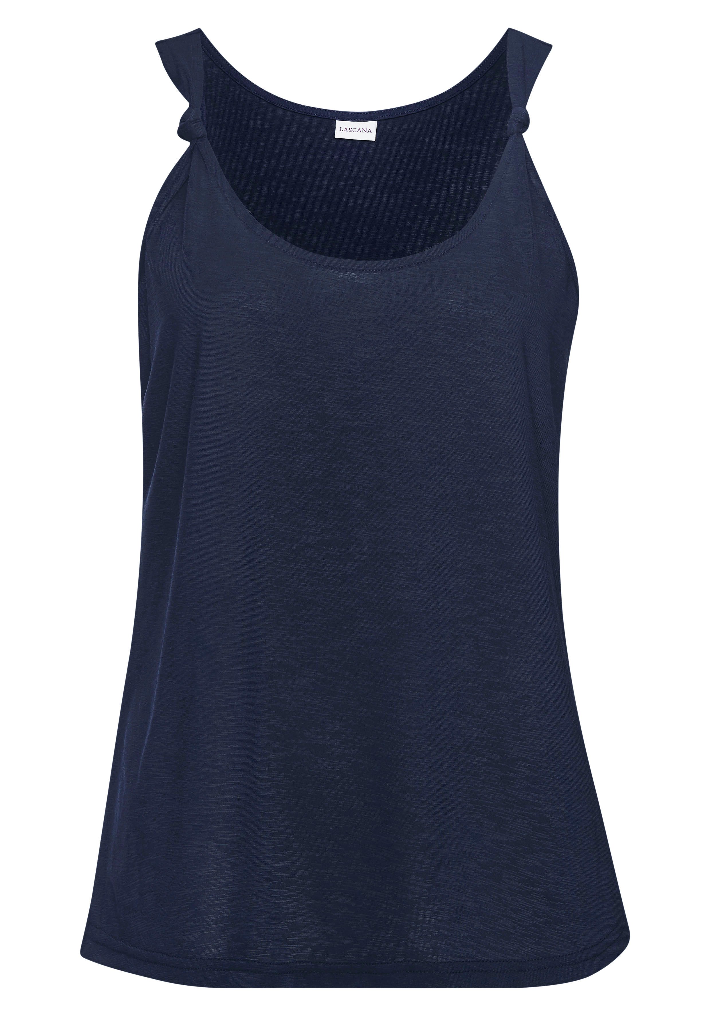 LASCANA Tanktop mit Knotdetail am Träger
