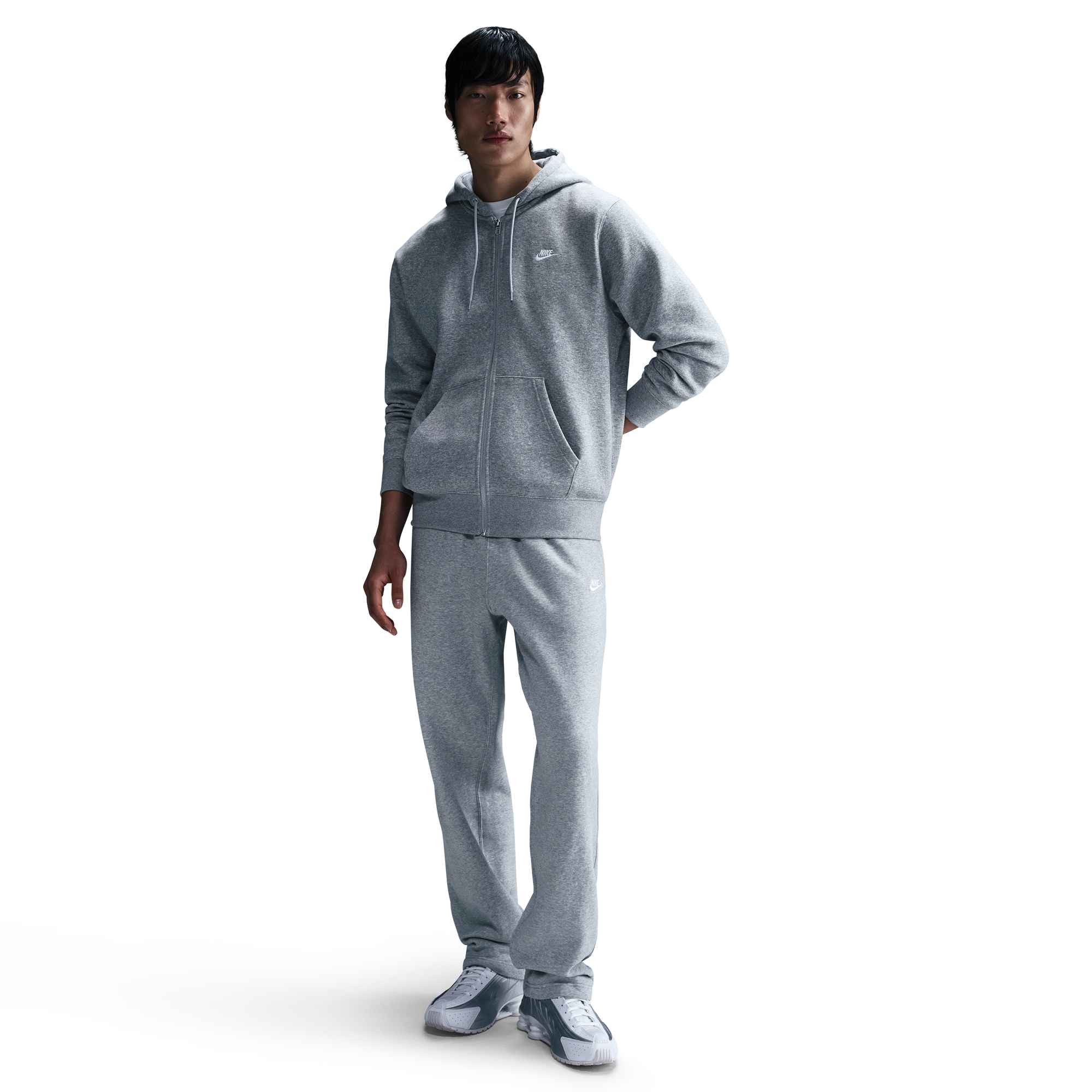 DK GREY HEATHER/LT SMOKE GREY/WHITE