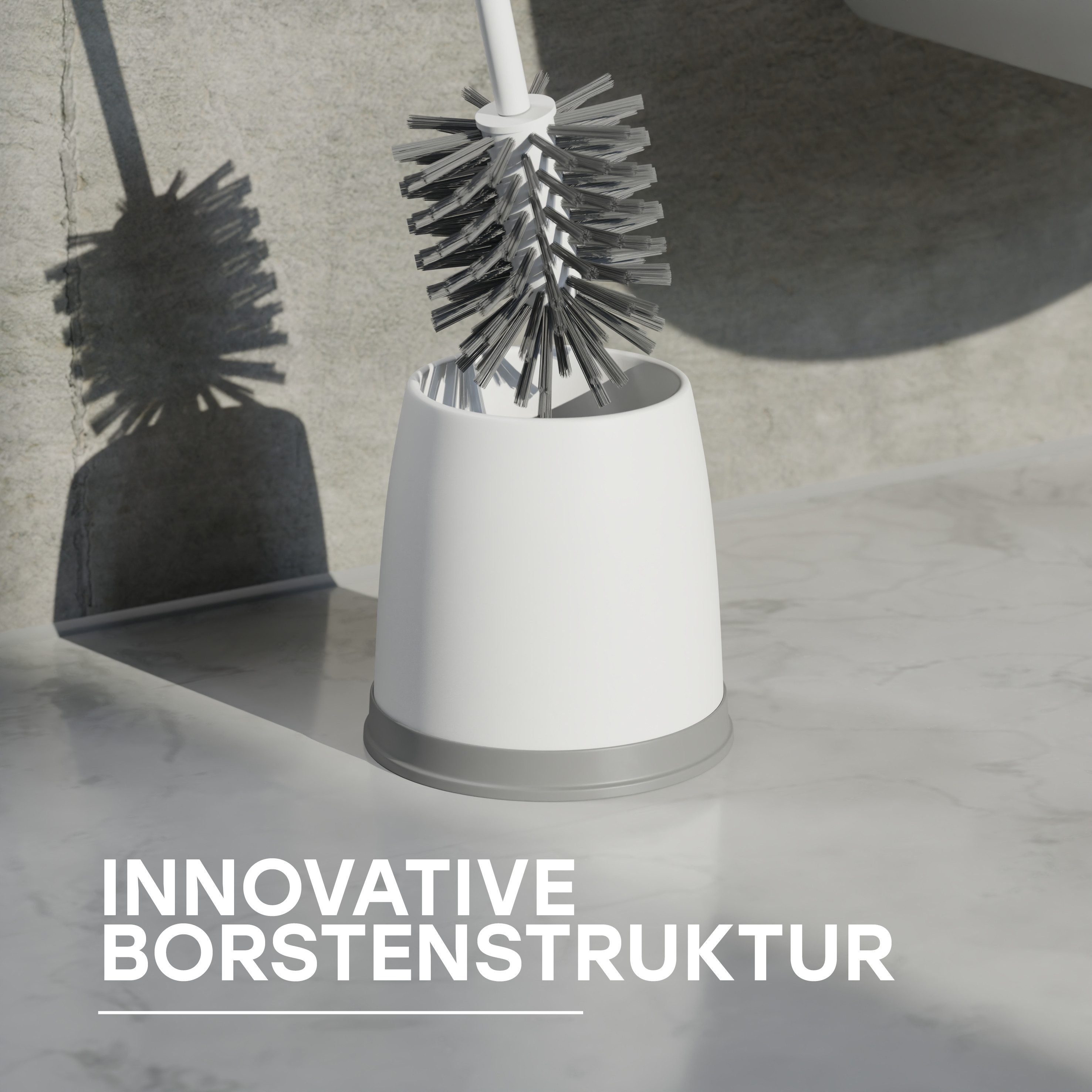 SAVEGA WC-Reinigungsbürste SAVEGA - Klobürste mit innovativer Borstenstruktur, Toilettenreinigung, (Packung, 2-tlg), Effektive Kunststoffborsten,Belüfteter Bürs – Bild 2 von 5