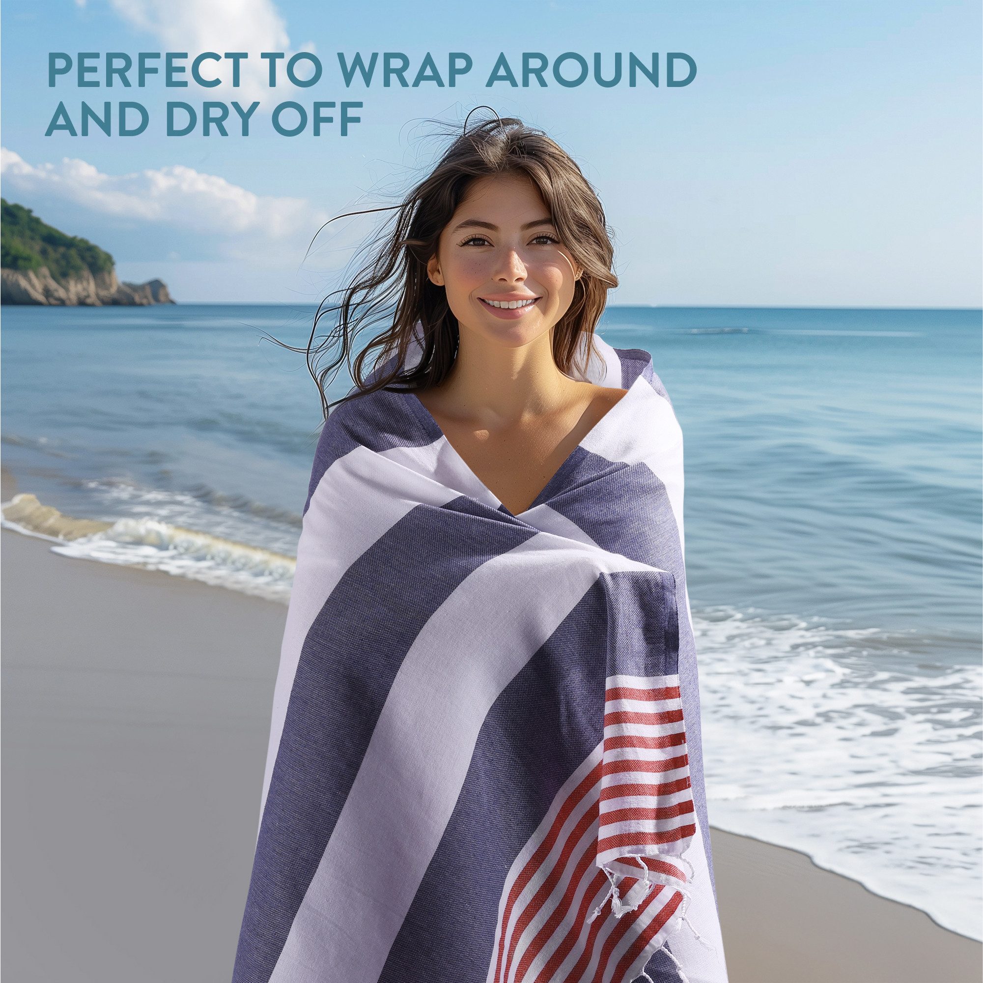 JEMIDI Strandtuch Saunatuch Damen 100x180cm Hamamtuch günstig online kaufen