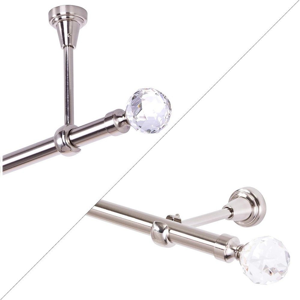 MDEKOR Gardinenstange, 1-läufig, kürzbar, Wand/Decke, Gardinenstange Vorhan günstig online kaufen