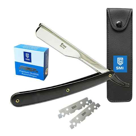 SMI Rasiermesser Rasiermesser Wechselklinge Mit 100 premium Qualität Rasierklingen, Wechselklinge 100 mit Etui