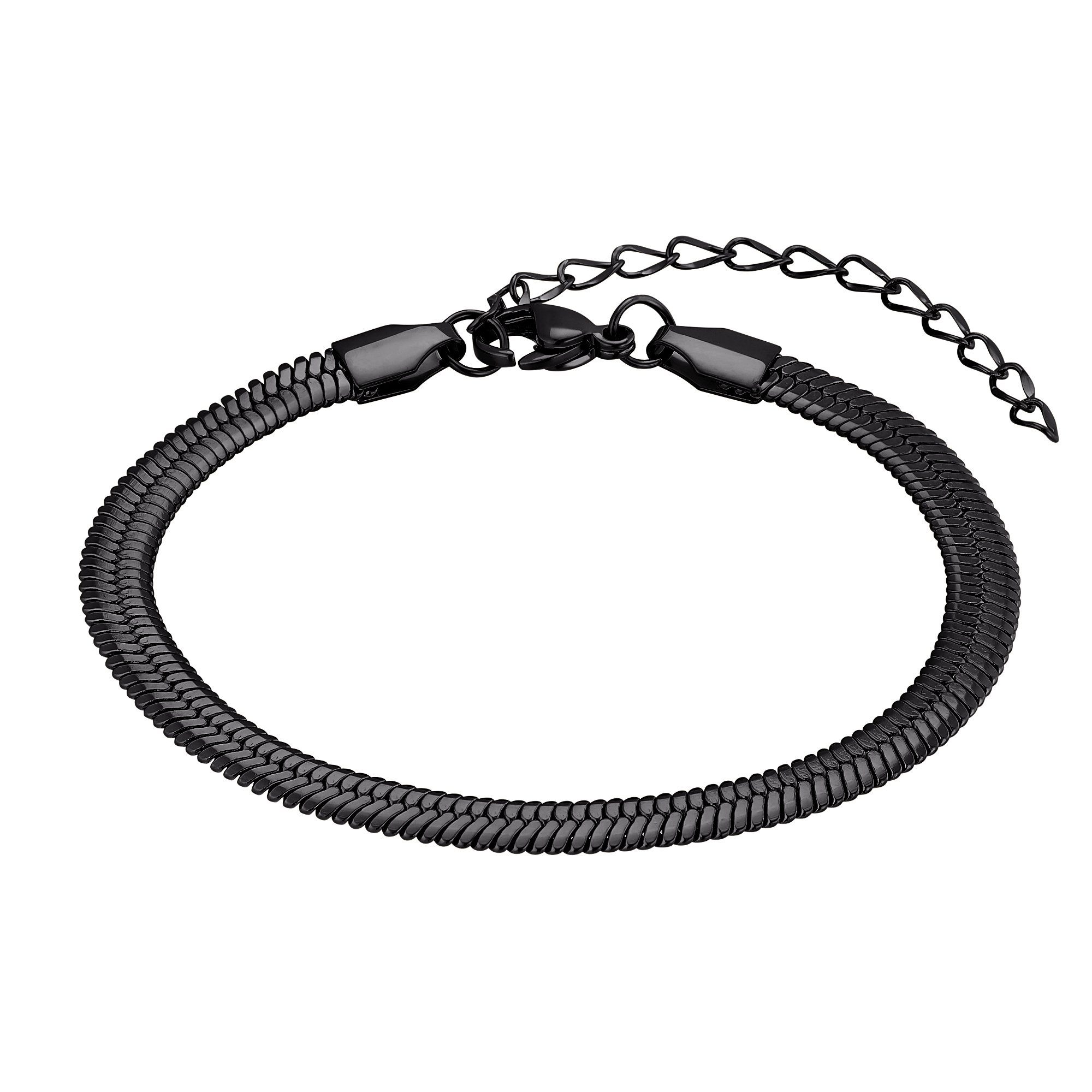 Heideman Armband Emilian schwarz inkl. Armkette farben (Armband, Männer Geschenkverpackung), für