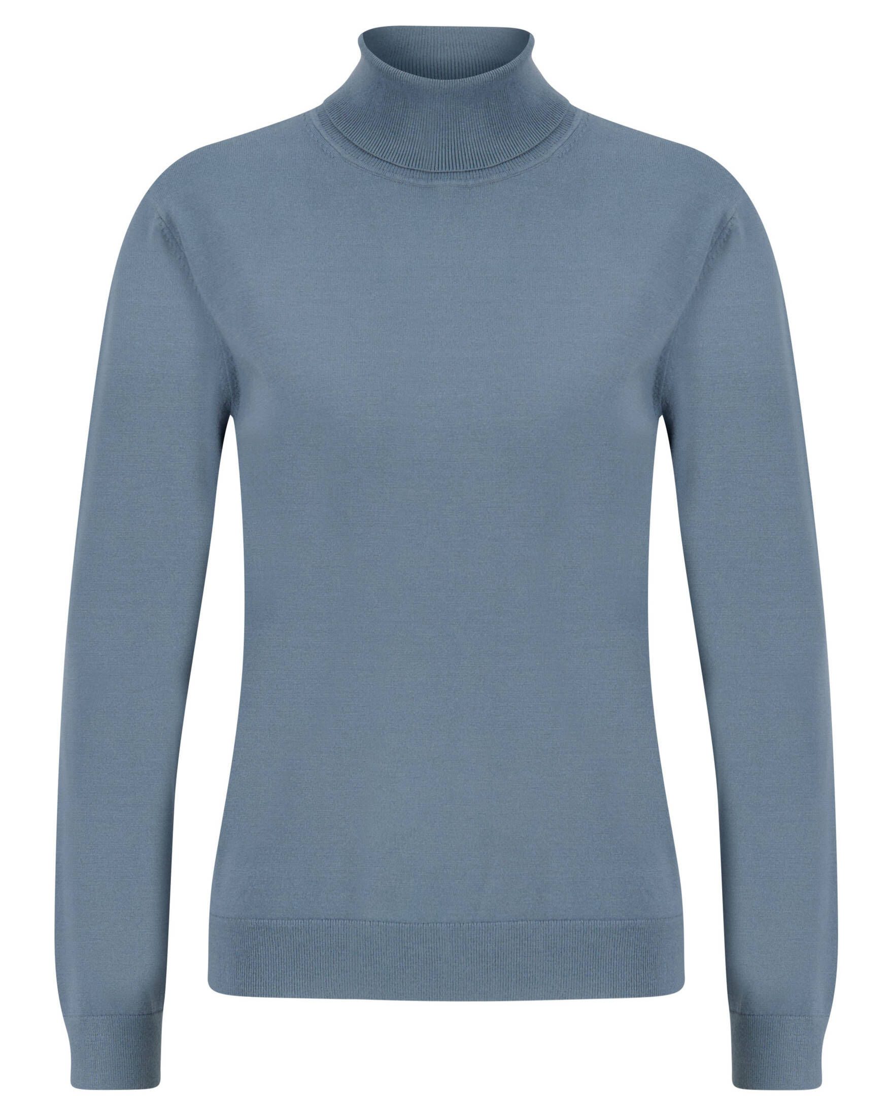 Strickpullover Damen Rollkragenpullover mit Viskose