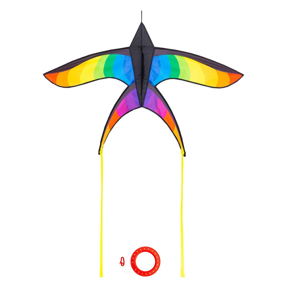 Flug-Drache Kinderdrachen Einleiner Drachen HQ Swallow Kite Rainbow Flugdrachen