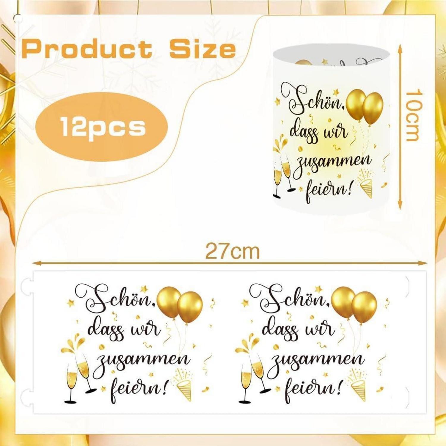 LuxusKollektion Kochbesteckhalter 12 Windlichter Tischdeko Geburtstag Hochz günstig online kaufen