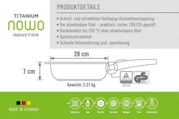 WOLL MADE IN GERMANY Bratpfanne Nowo Titanium, Aluminiumguss (1-tlg), Induktion, Made in Germany