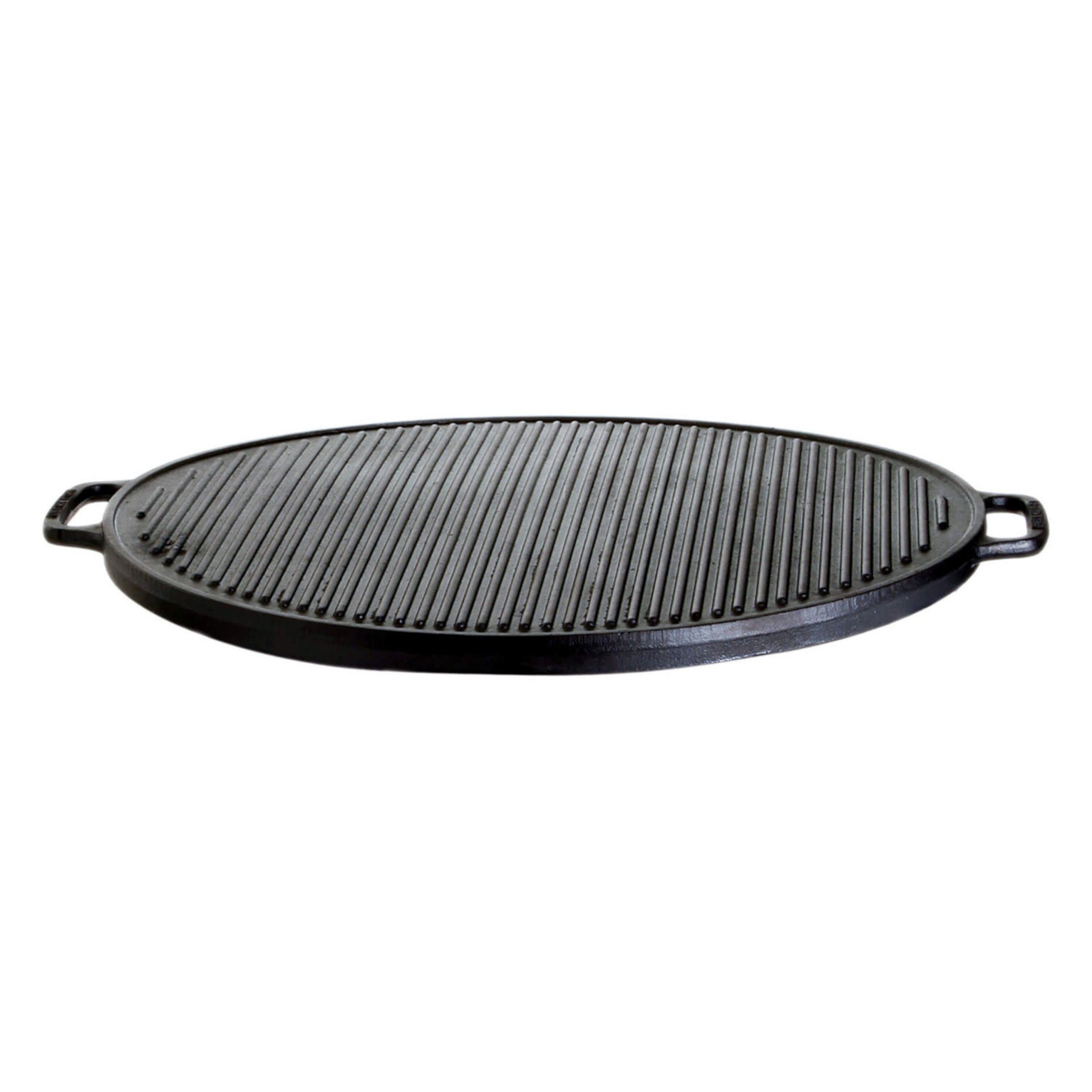 Schmortopf Gusseisenkuss® Grillplatte aus Gusseisen Ø 41 cm Gussplatte Plancha