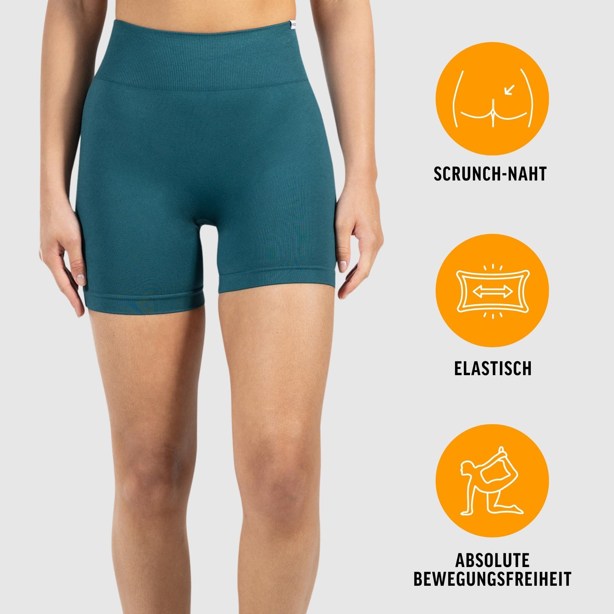Smilodox Shorts Harly, Seamless High Waist Hotpants mit elastischem Bund Figurbetonte Passform Radlerhose Flexibles Material Training Yoga