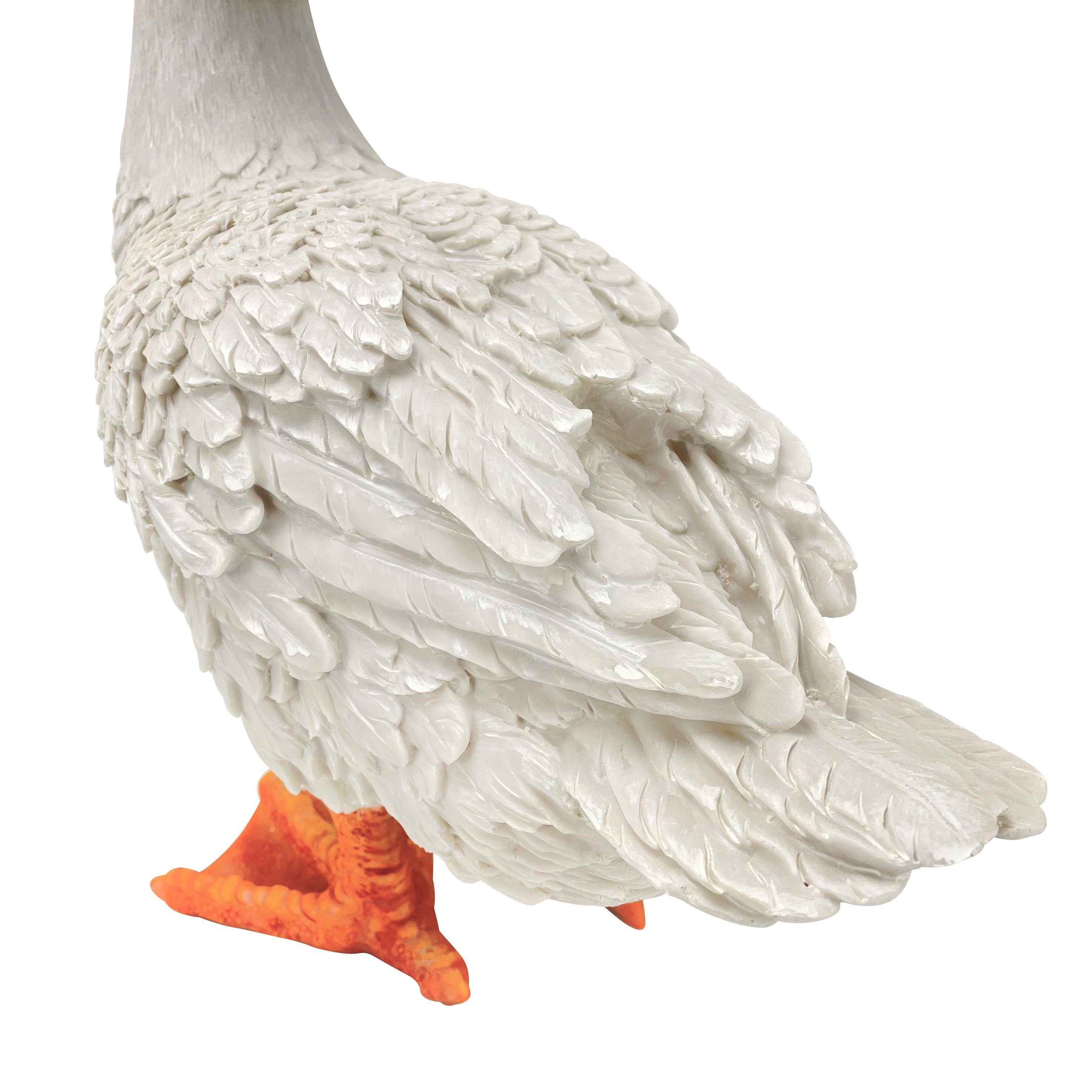 OnlineFuchs Gartenfigur Gans für Gartenteich Deko Figur groß Tiere