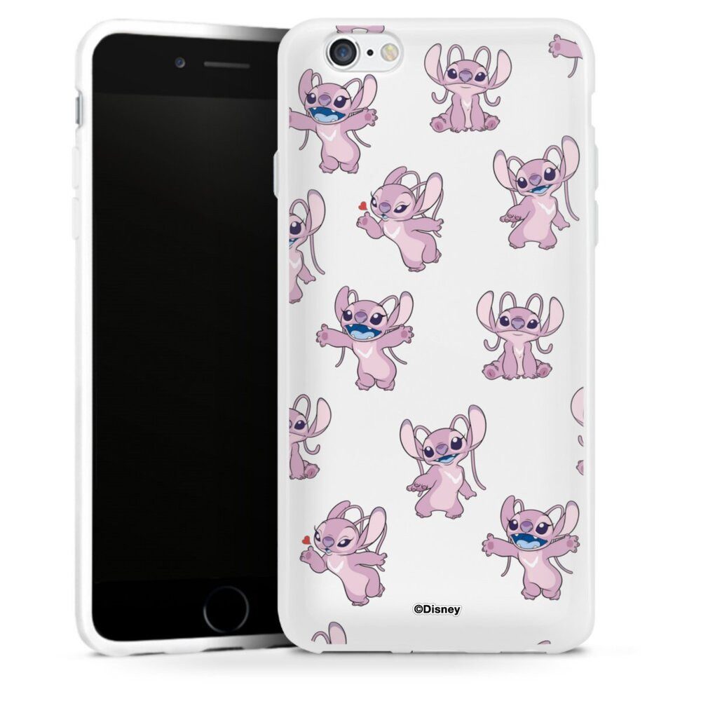 DeinDesign Handyhülle Lilo & Stitch Engel Disney Angel Faces Pattern Transparent, Apple iPhone 6 Silikon Hülle Bumper Case Handy Schutzhülle