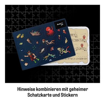 Kosmos Puzzle Krimi-Puzzle: Die drei ??? Kids 150 Teile - Achtung, Meeresungeheuer!, 150 Puzzleteile