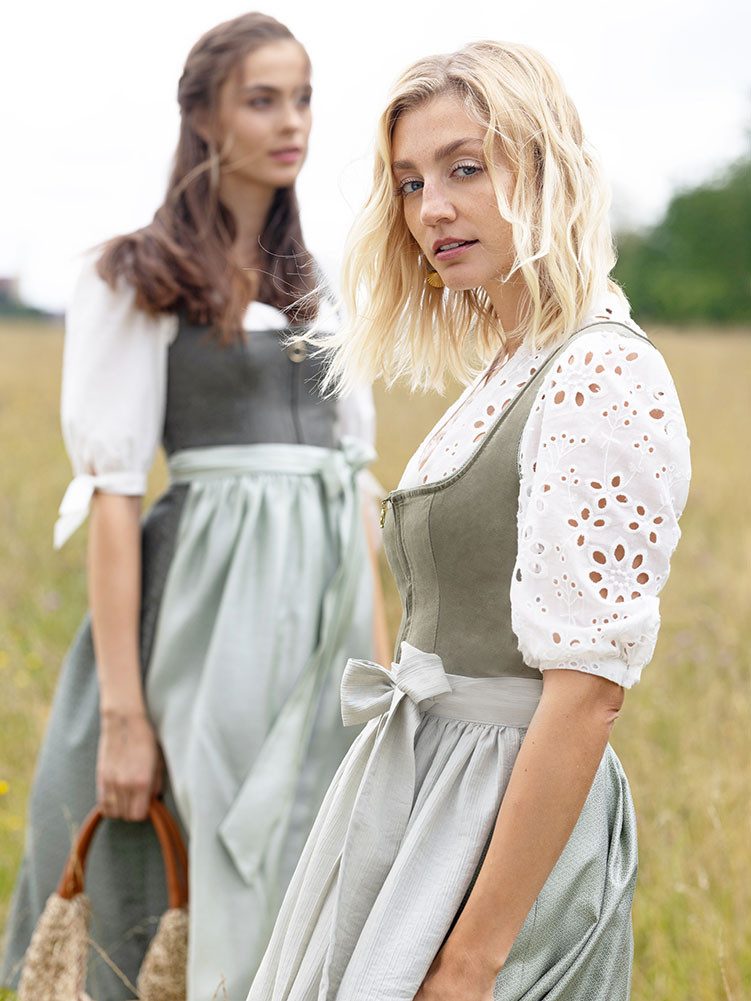 MarJo Dirndl Dirndl Langenstein 75cm Länge artischocke