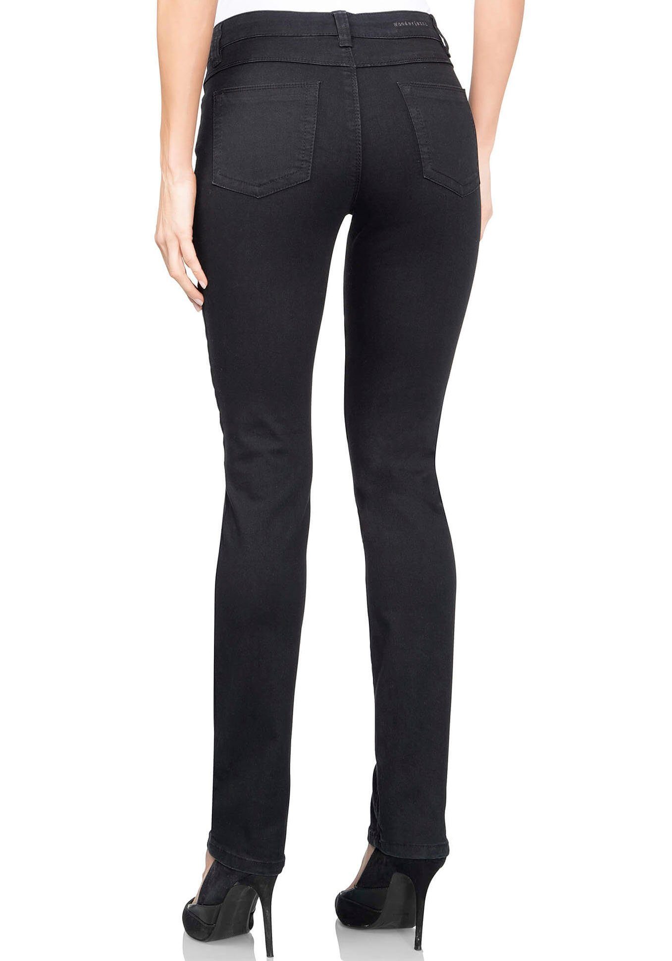 gerader Slim-fit-Jeans black wonderjeans Klassischer Classic-Slim Schnitt denim
