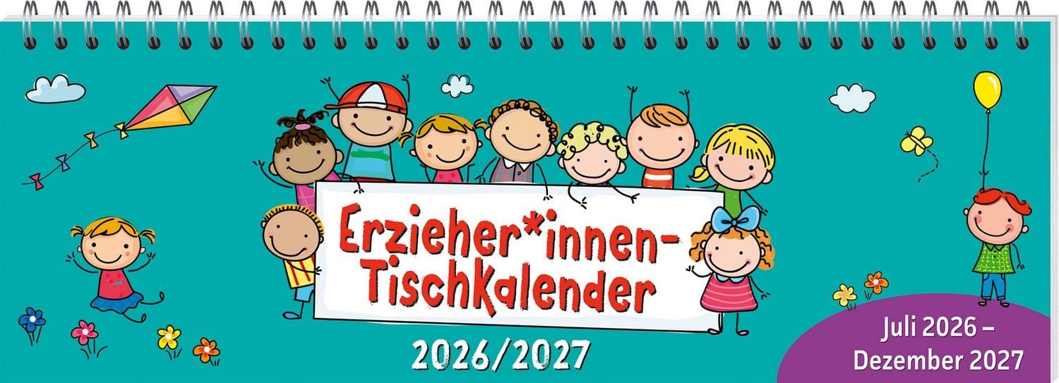 Terminkalender ErzieherInnen-Tischkalender 2026 / 2027