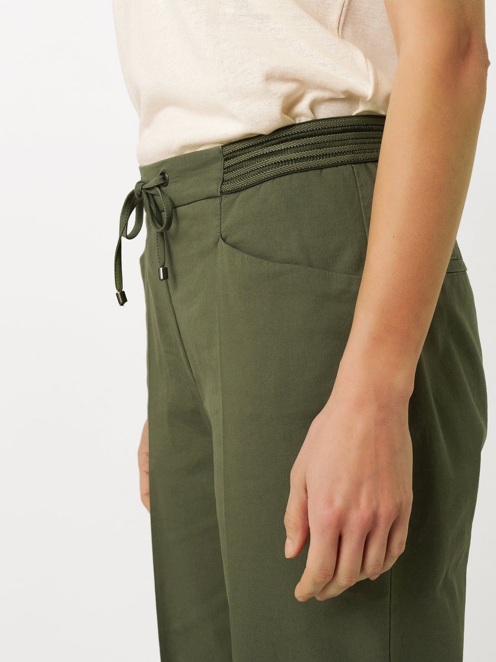 TONI 7/8-Hose Sue Wide 7/8 aus sommerlich leichtem Baumwollmix, mit Dehnbund