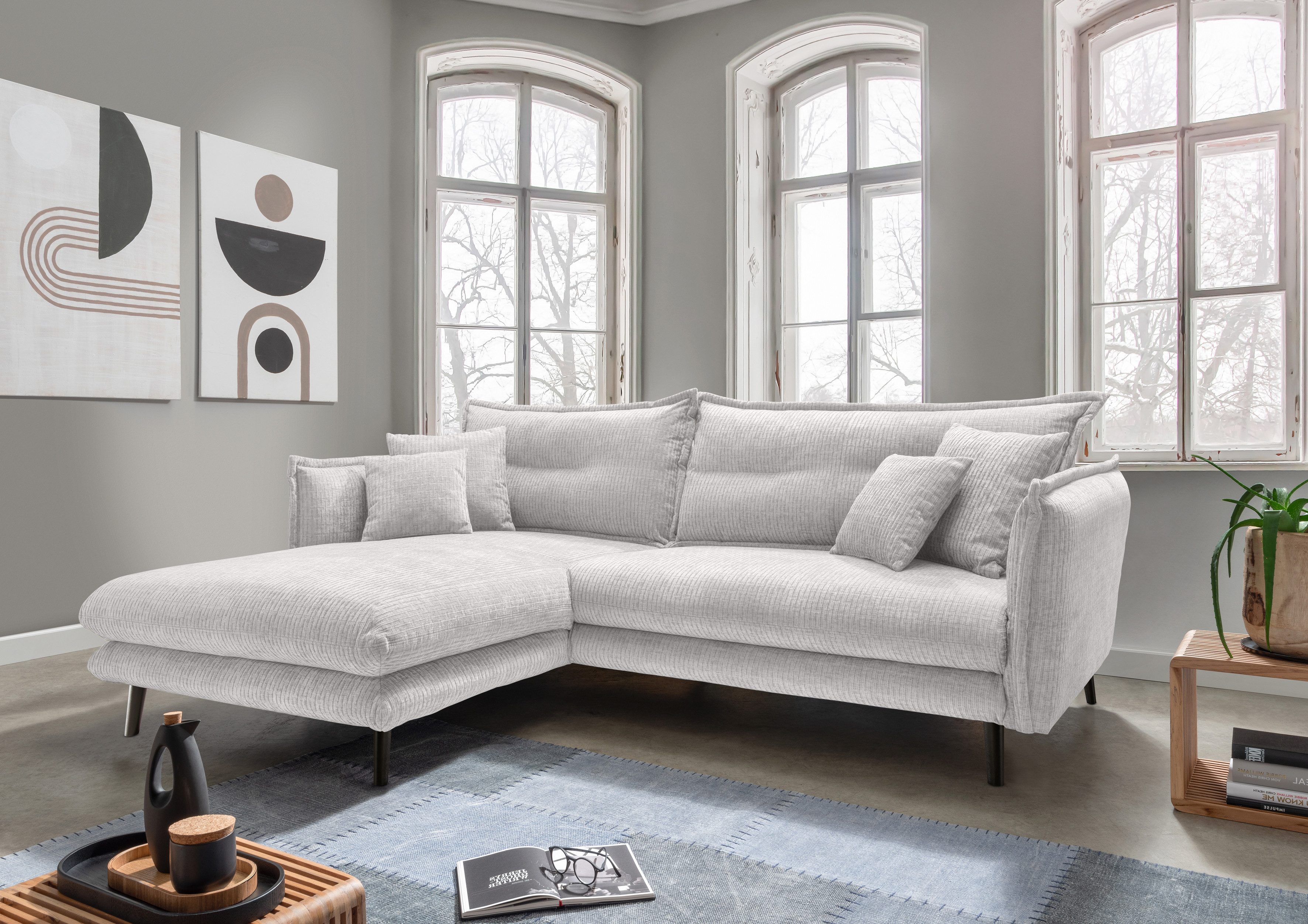 INOSIGN Ecksofa Lazio modernes Design, bequem, günstig online kaufen