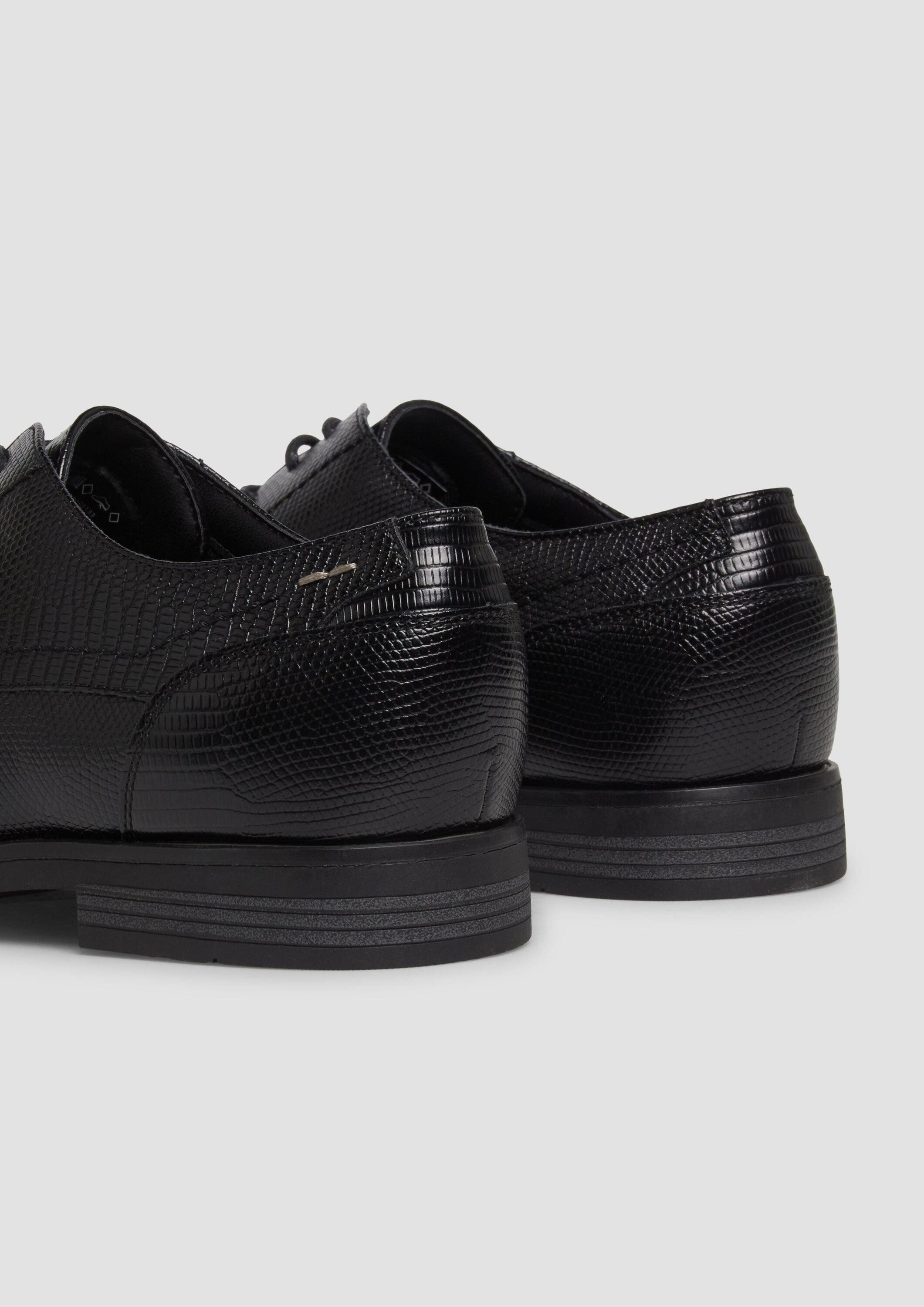 s.Oliver Schnürer Schnürschuh Elegante Schnürer in Leder-Optik