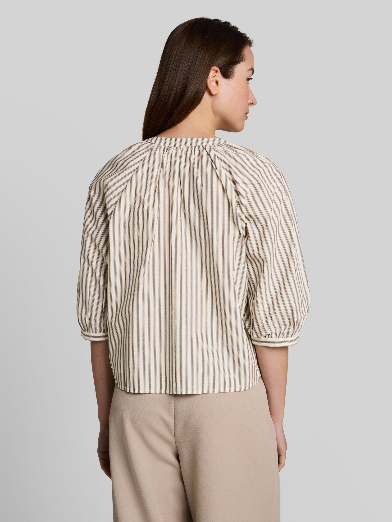 TOM TAILOR Denim Kurzarmbluse Blusen & Shirts Bluse mit Streifenmuster