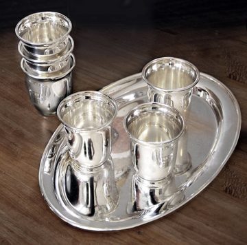 EDZARD Schnapsglas Schnapsset, Messing