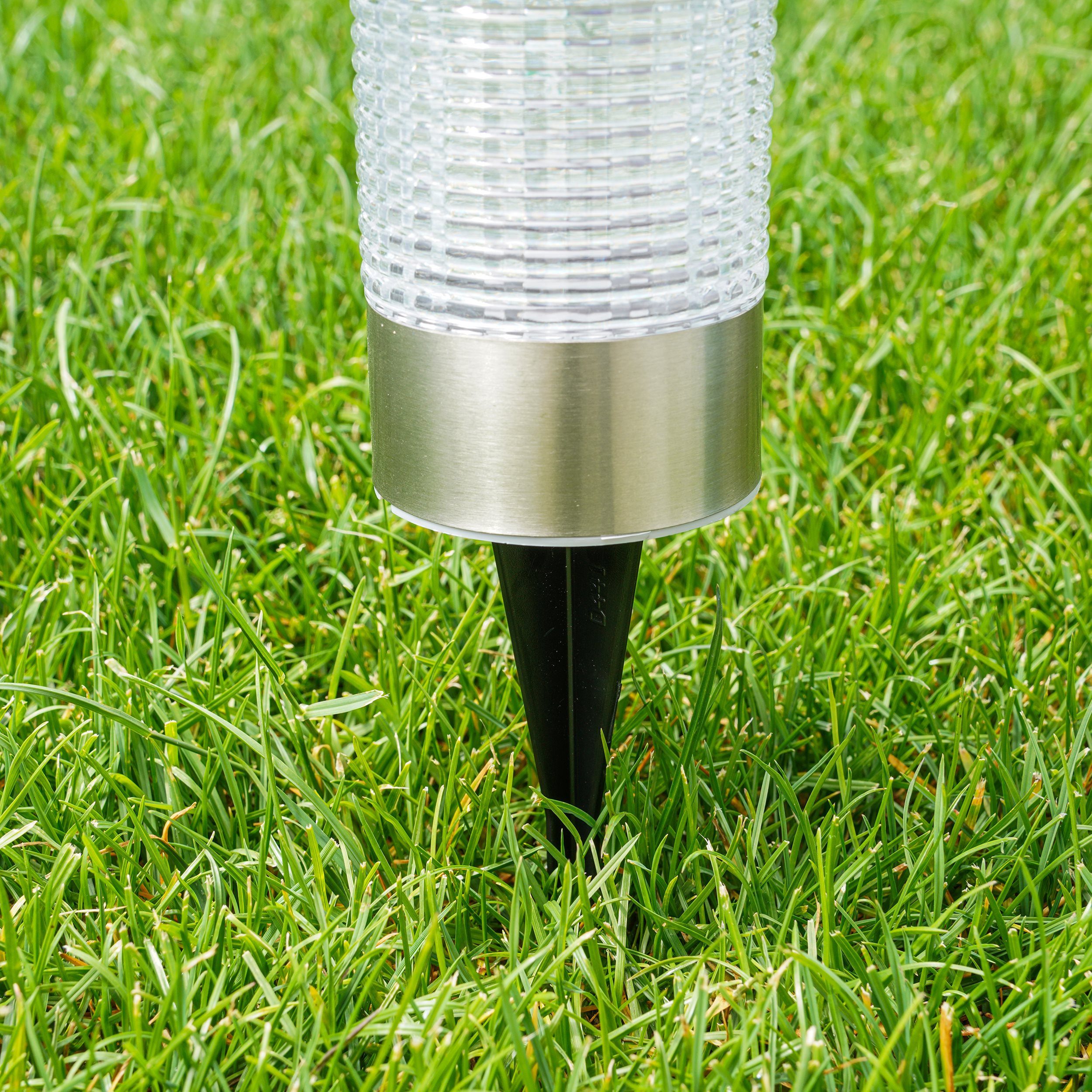 esotec LED Gartenleuchte Solar Wegmarkierungsleuchte PUC LIGHT, H=12cm, warmweiß 3000K 102608