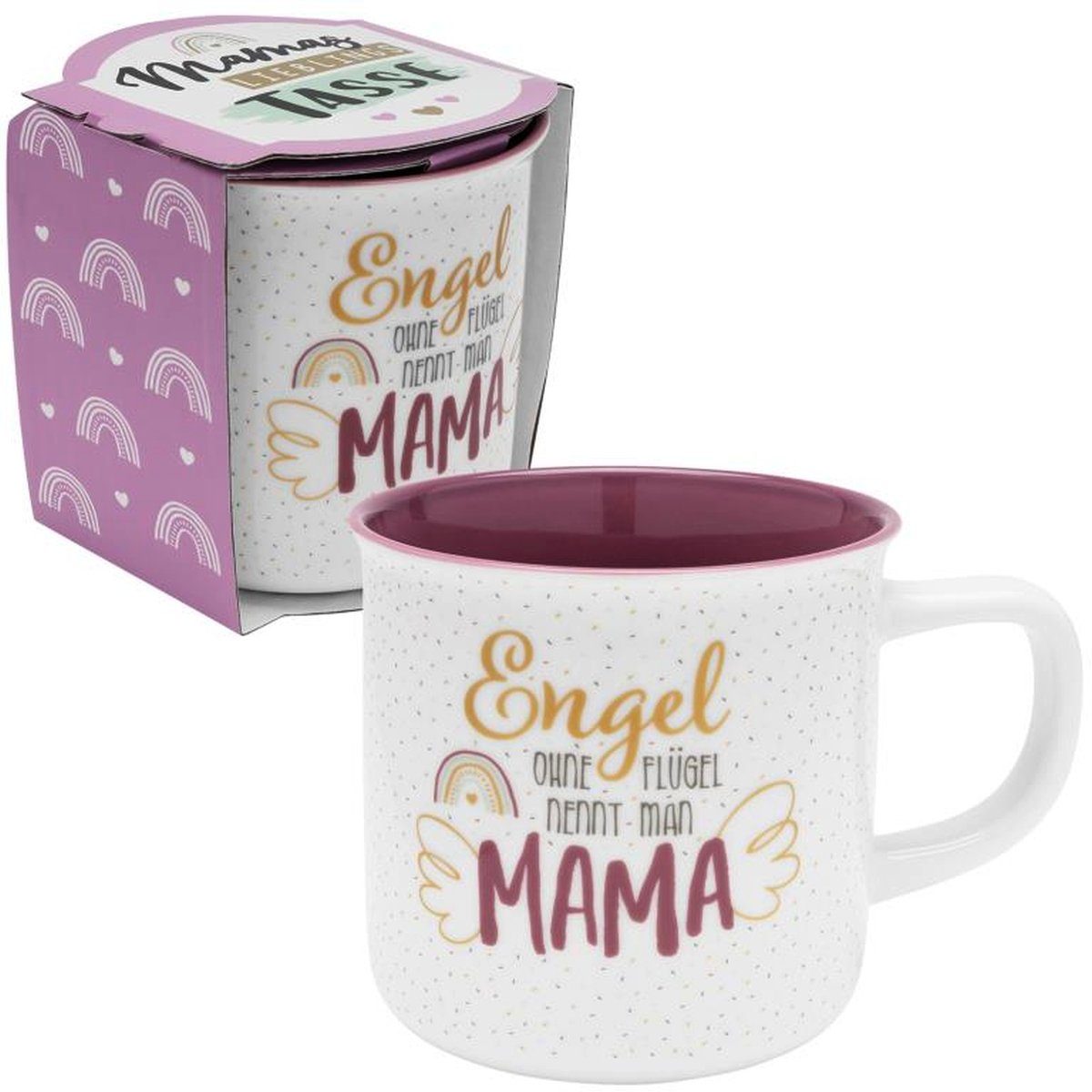 Sheepworld Tasse Mama-Papa-Tasse Kaffetasse Kaffeebecher Teetasse Sheepworld 40cl, Material: Porzellan