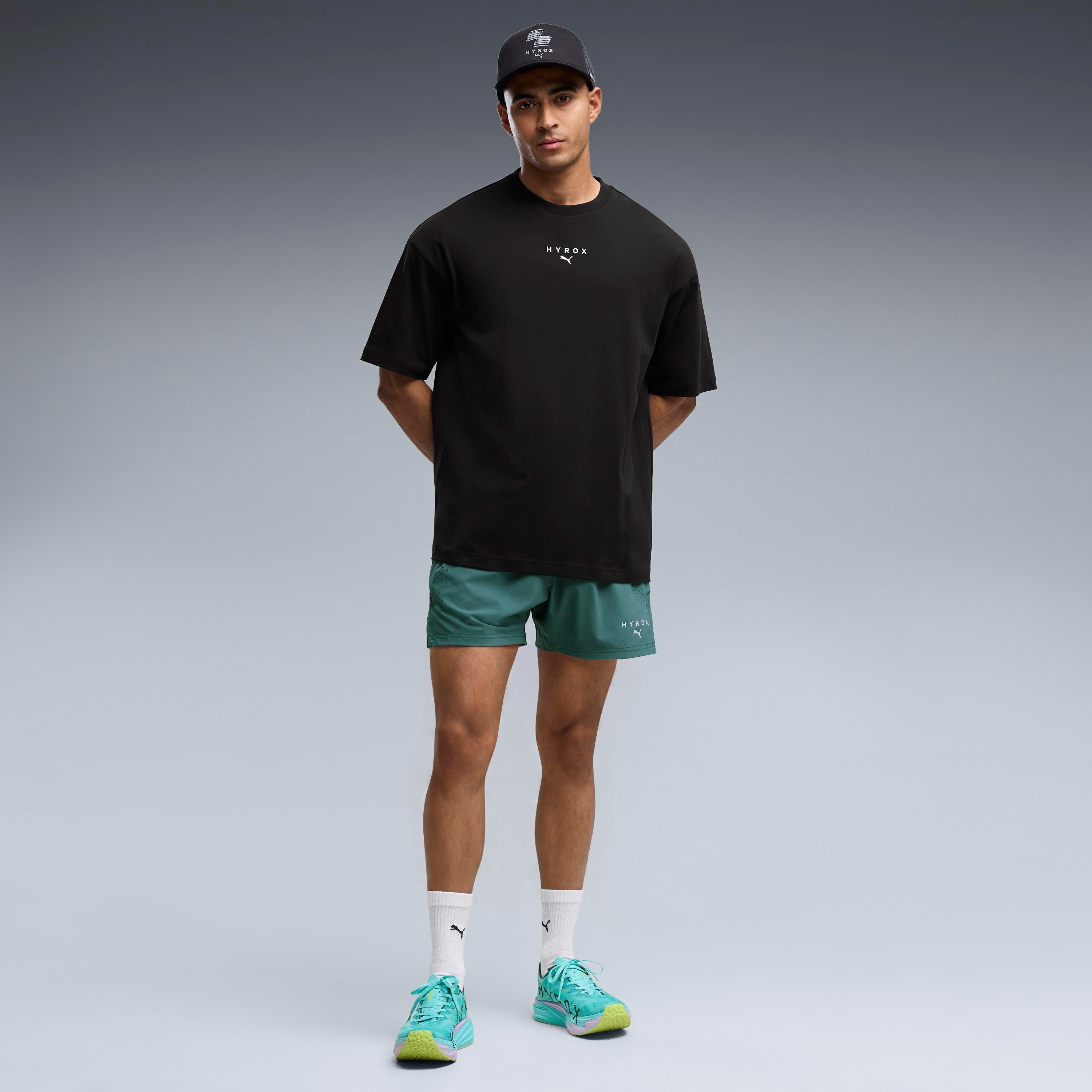 PUMA Trainingsshirt M X HYROX LIFESTYLE TEE regular fit, Kurzarm, Rundhalsausschnitt, für Fitness-Workout – Bild 3 von 5