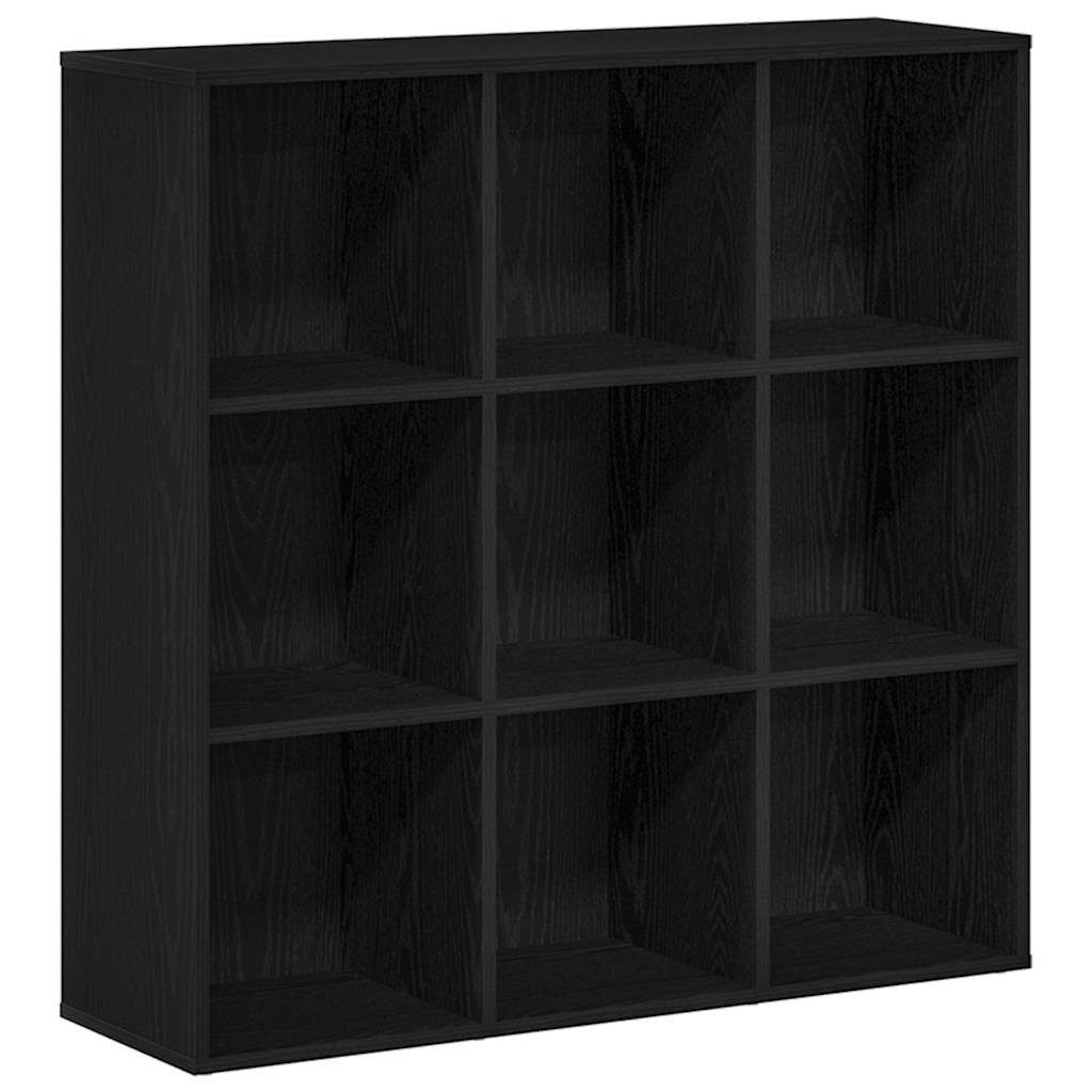 vidaXL Bücherregal Bücherregal Eiche Schwarz 98x29x97,5 cm Holzwerkstoff