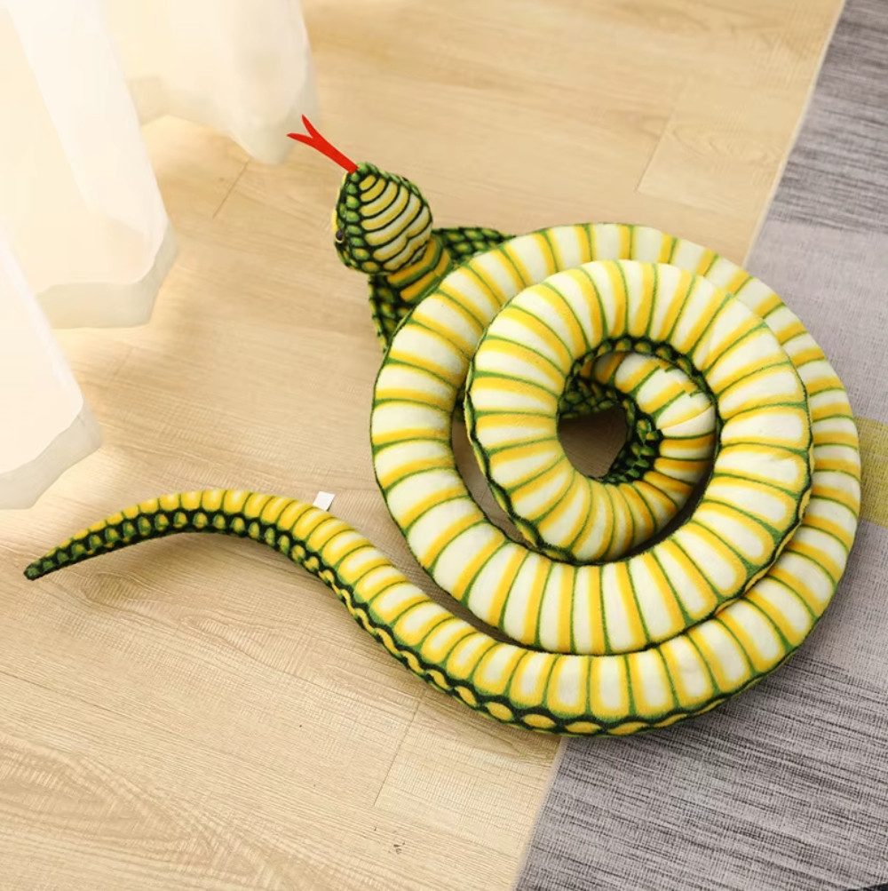 Tinisu Plüschfigur Kobra Schlange XXL Kuscheltier - 170 cm Plüschtier weich günstig online kaufen