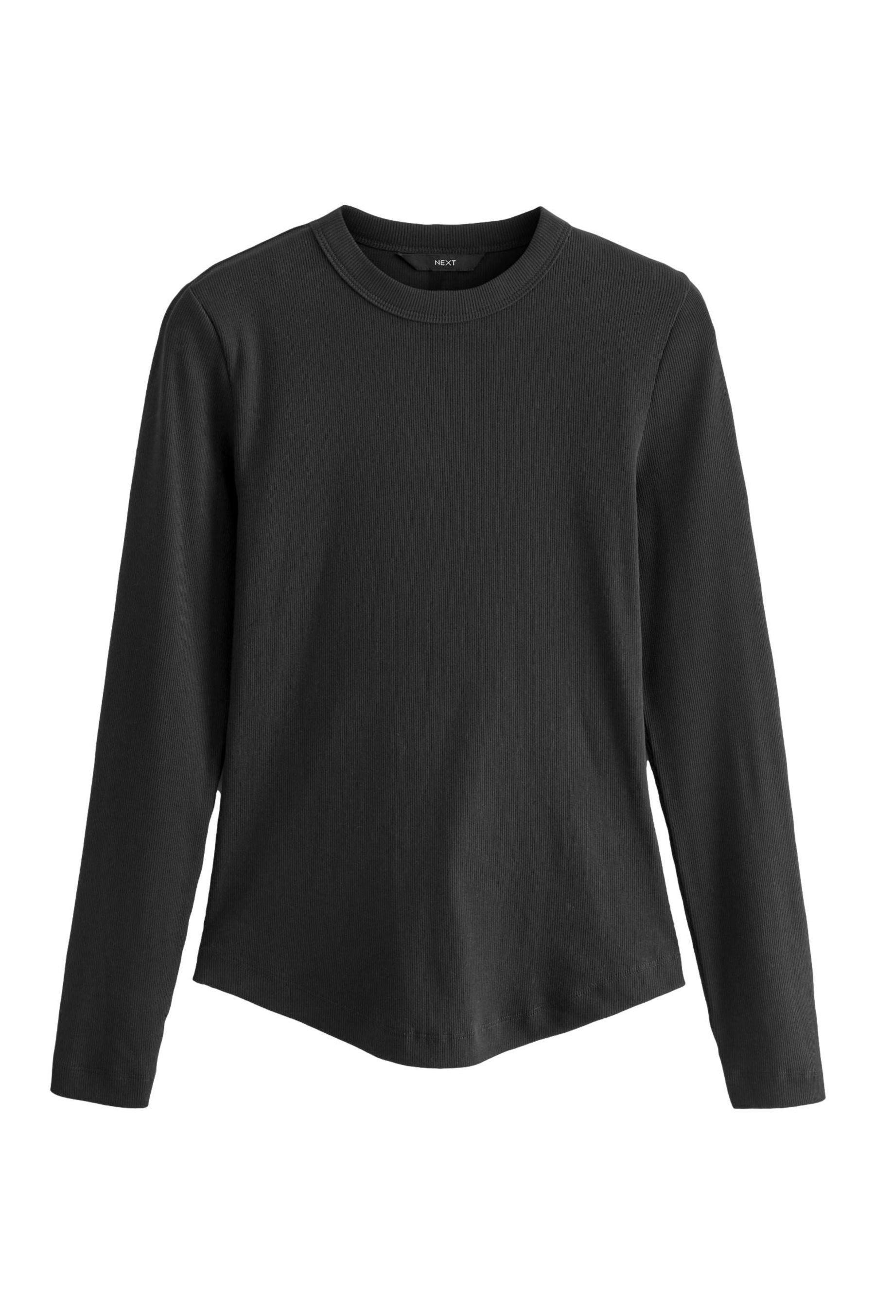 Langarmshirt Shirt mit Rundhalsausschnitt