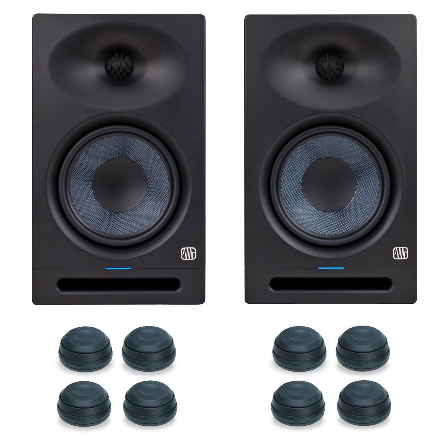 Paar, Eris W, Studio PC-Lautsprecher mit 280 Presonus Monitor-Boxen Boxen-Füße) 8 (1