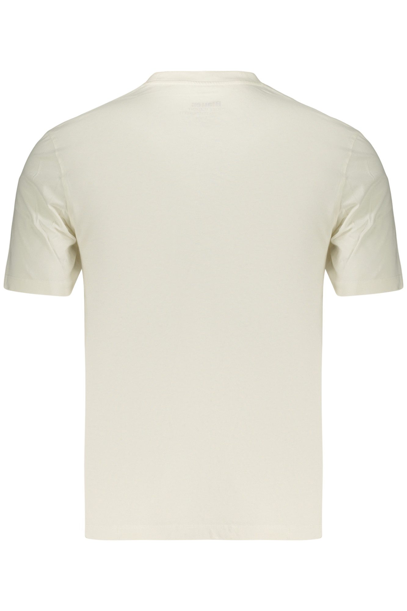 Blauer T-Shirt Stilvolles Herren T-Shirt Weiß - Slim Fit Kurzarm