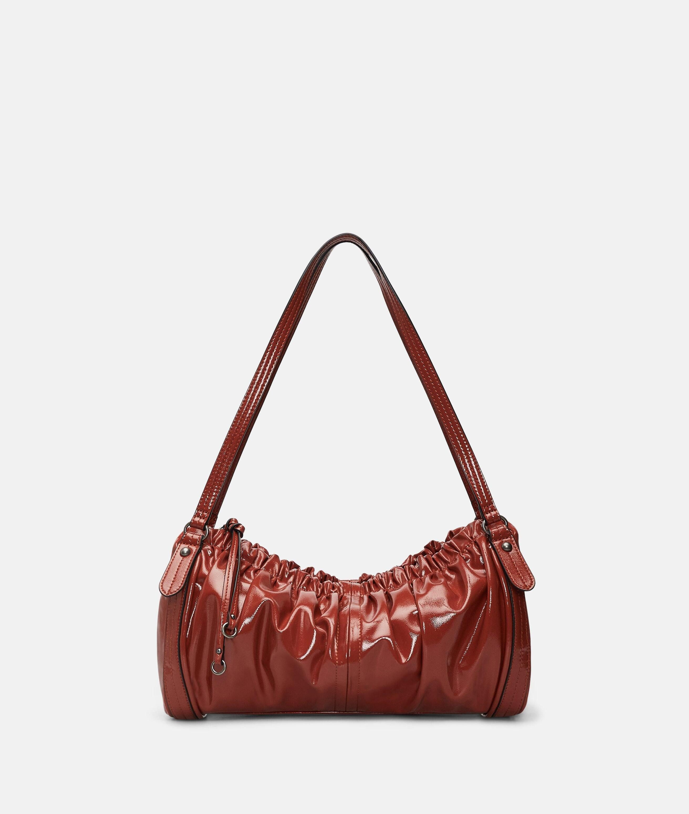 Liebeskind Berlin Schultertasche Faye Satchel M, Geräumige Tasche mit Hochglanz-Finish