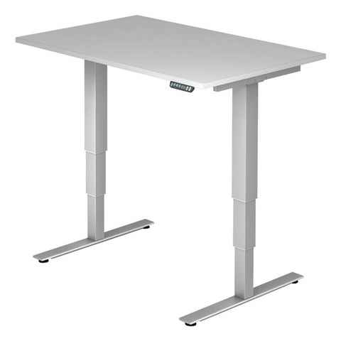 HAMMERBACHER Schreibtisch Ergonomic, elektrisch höhenverstellbar bis 128,5 cm