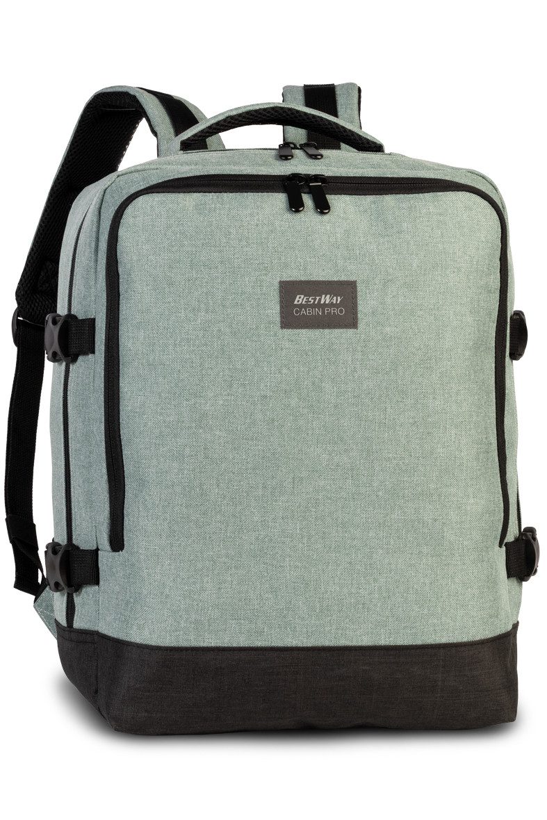 BestWay Bags Reiserucksack Cabin Pro Base, Reißverschluss-Geheimfach, Organizer