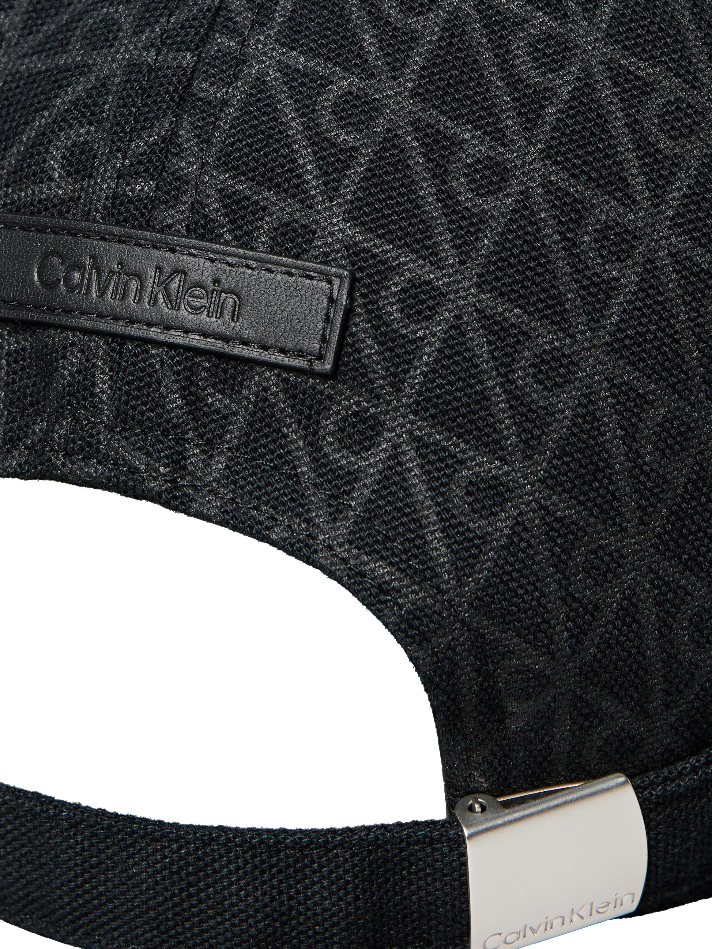 Calvin Klein Baseball Cap EMBLEM PRINT w LEATHER PATCH CAP Regular fit und größenverstellbar