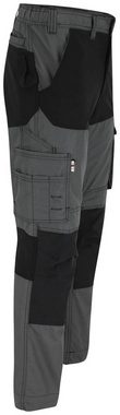 Herock Arbeitshose Hector Hoses Multi-Pocket, 4-Wege-Stretch, verdeckter Knopf, verstärkte Knietaschen