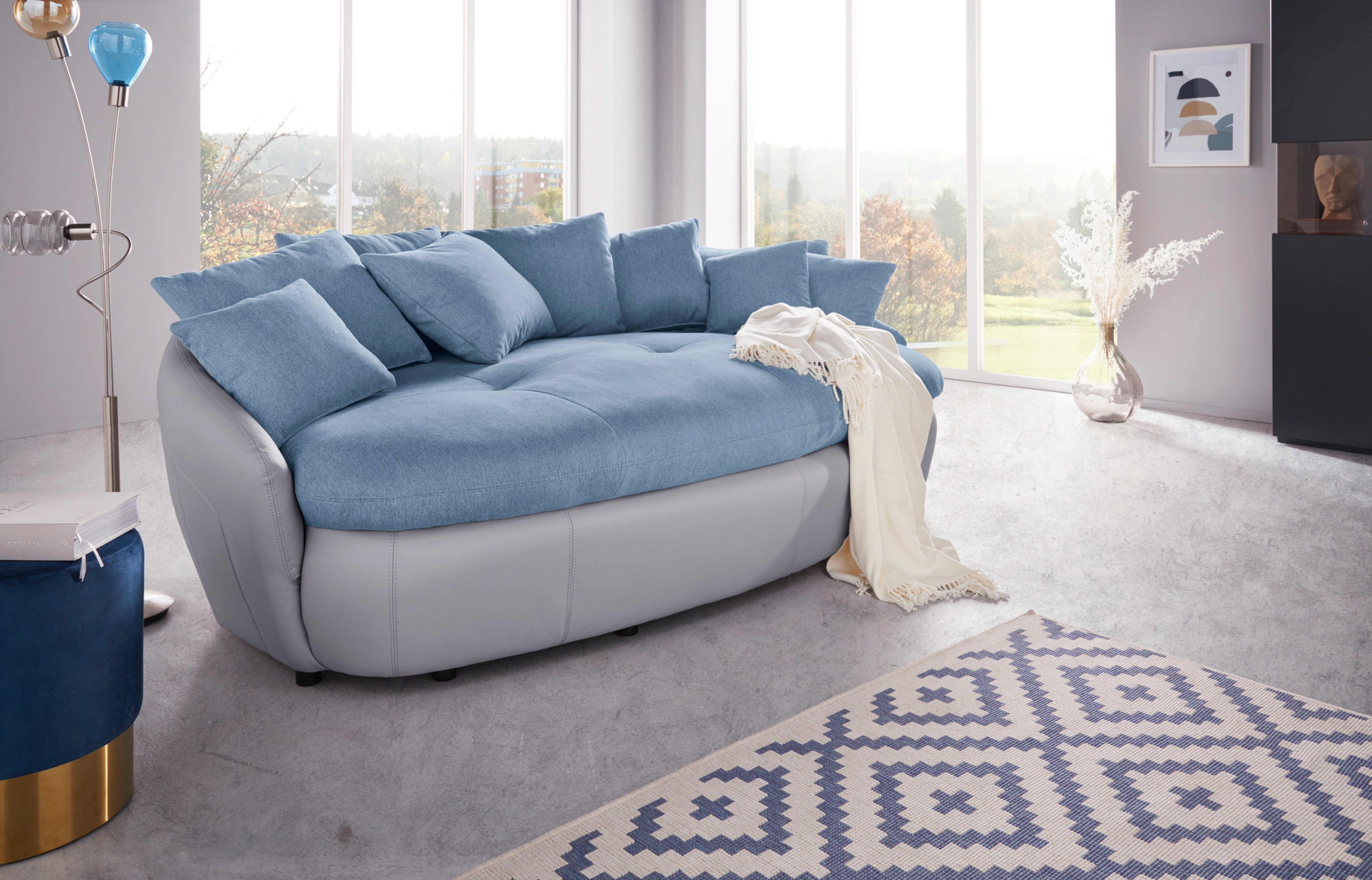 INOSIGN Big-Sofa Aruba, gemütliches Megasofa in XXL in organischer Form mit vielen Kissen