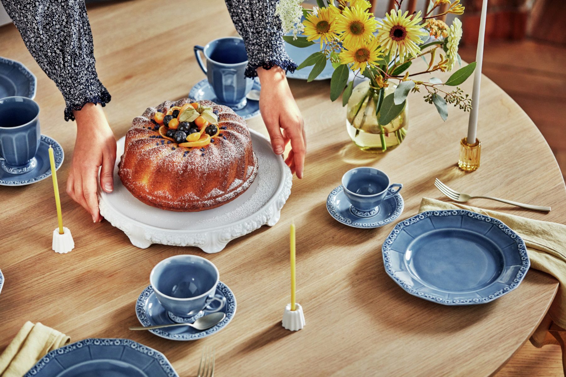 Rosenthal Untertasse Maria Dream Blue Kaffee-Untertasse 14 cm, Untertasse