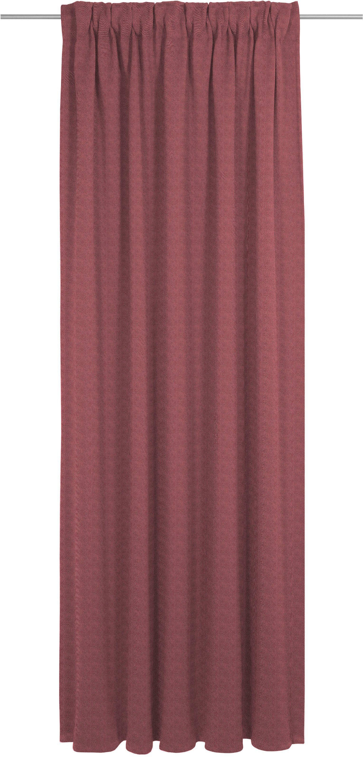 Vorhang Uni Collection, Wirth, Multifunktionsband (1 St), blickdicht, nach Maß rot