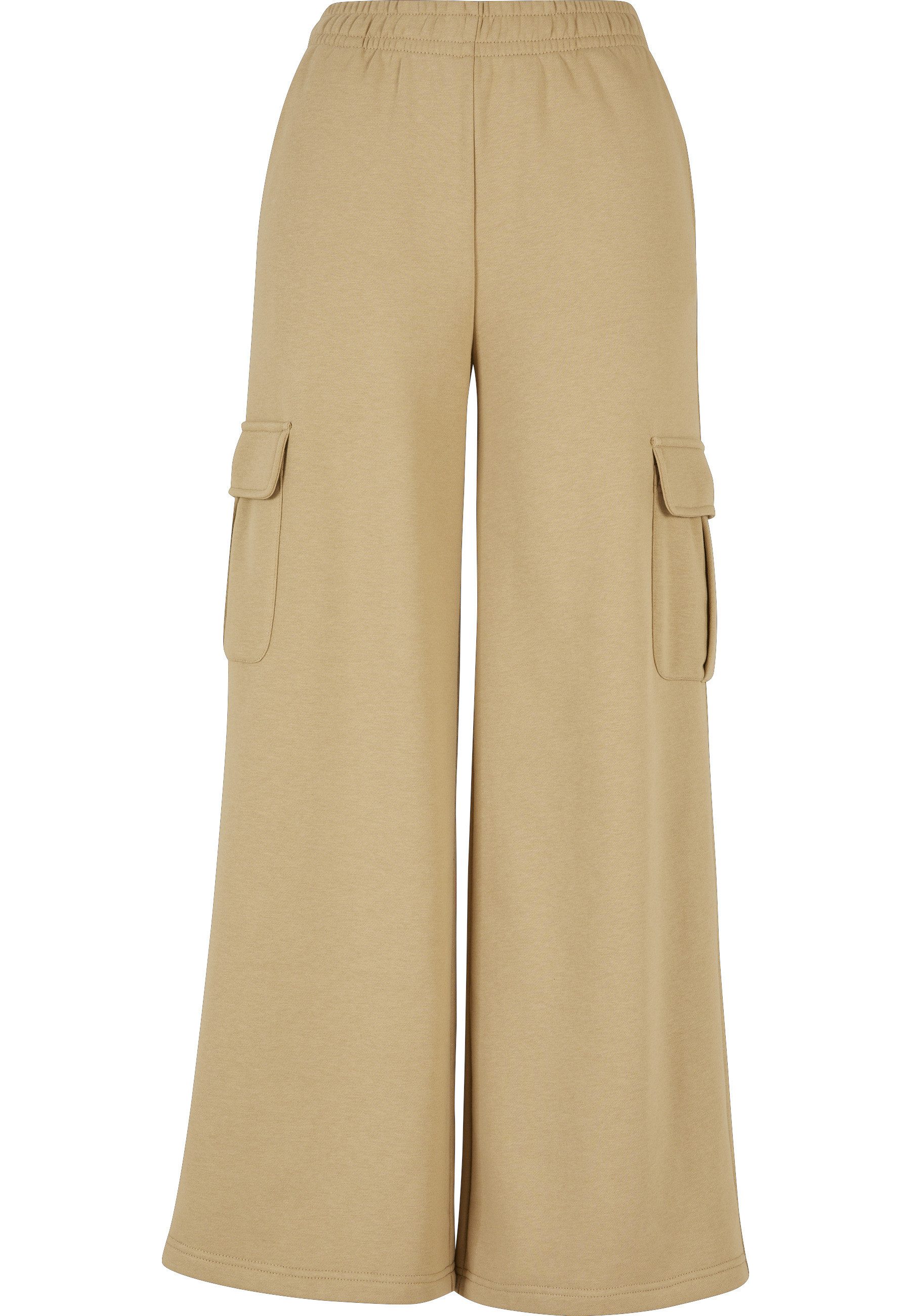 Sweathose Urban Classics Damen Ladies Highwaist Wide Leg Cargo Terry Pants