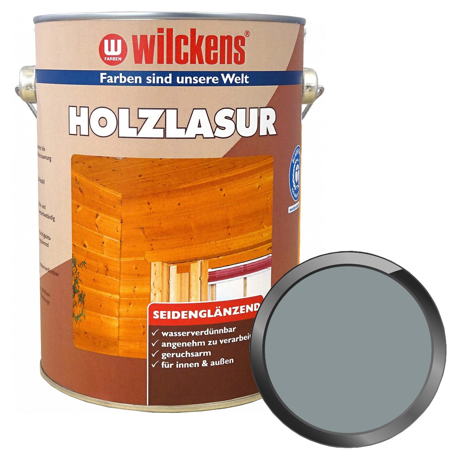 Wilckens Farben Holzschutzlasur Holzlasur seidenglänzend - 2.5 Liter
