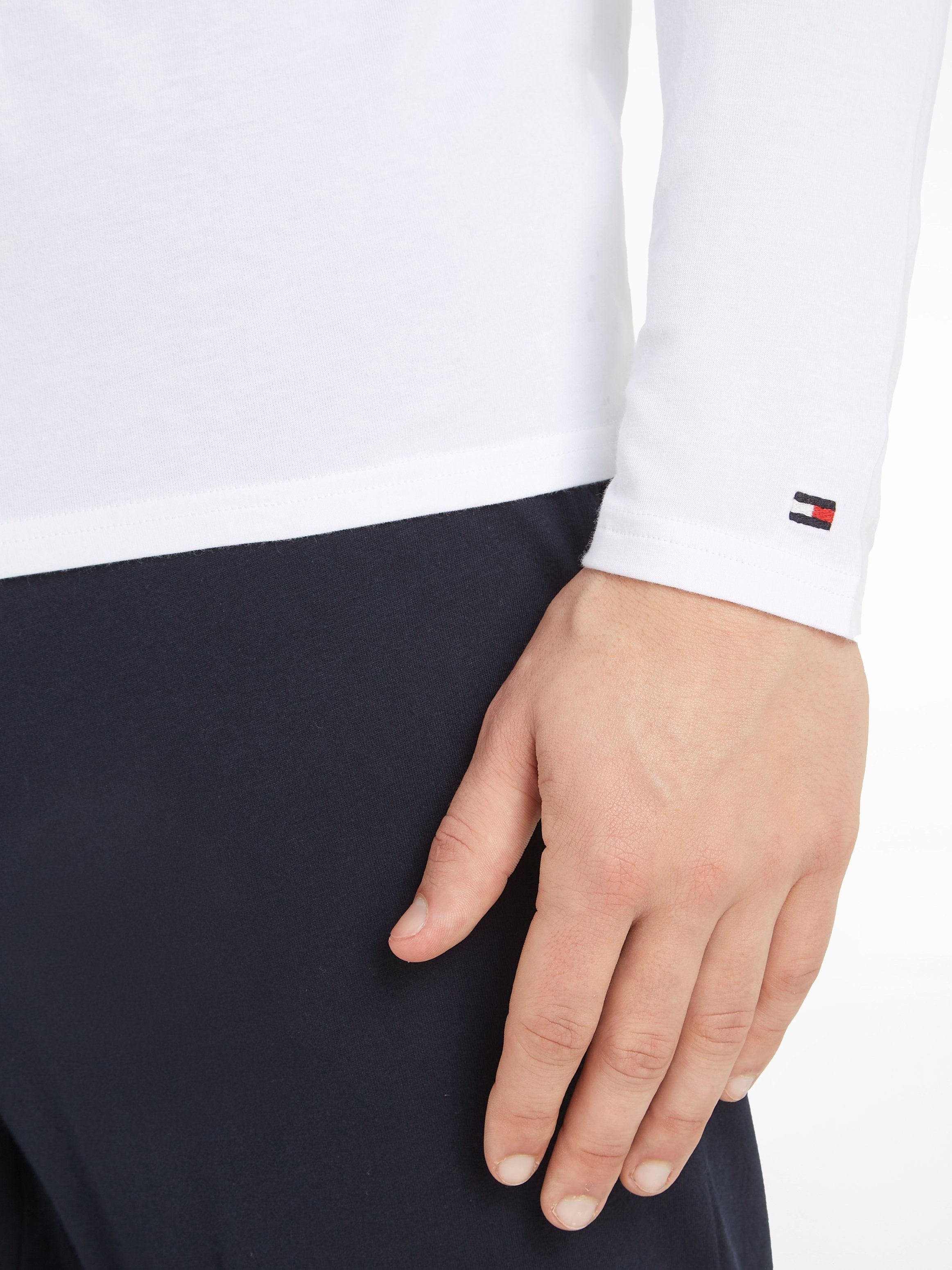 Tommy Hilfiger Underwear T-Shirt 3P LS Tee (Packung, 3er-Pack) mit Markenlabel