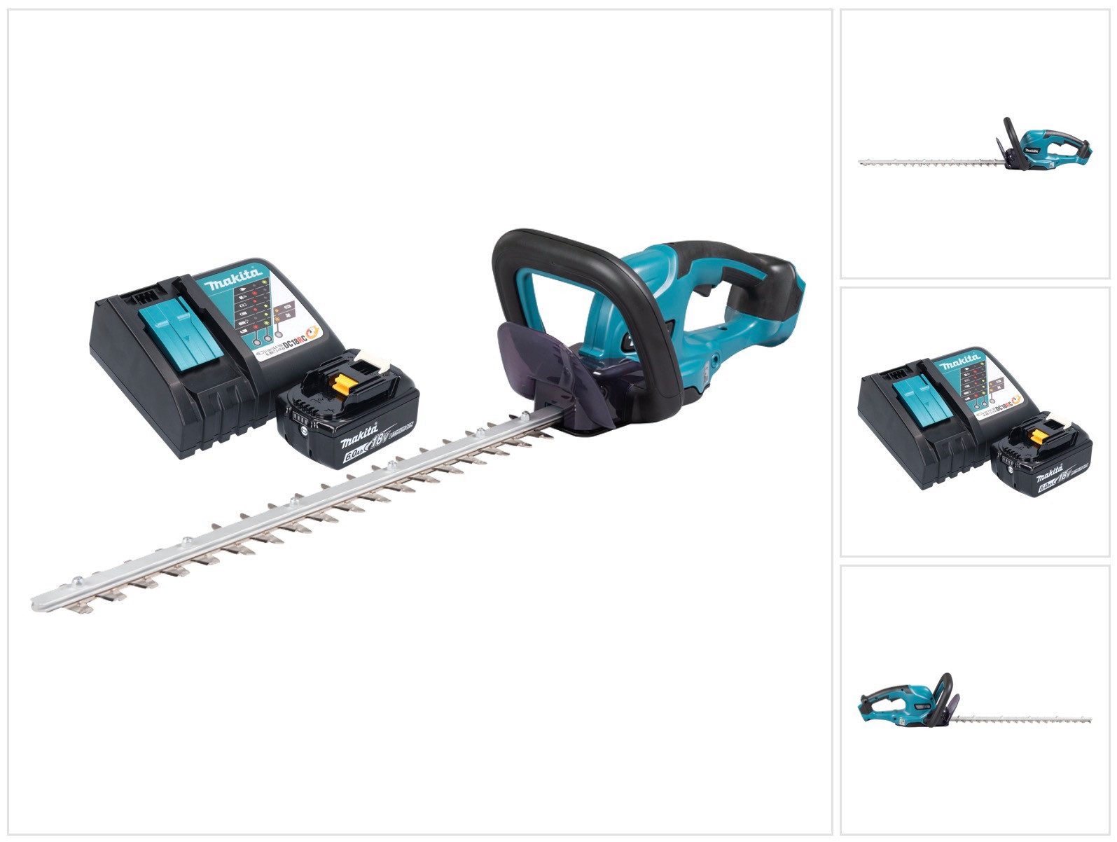 Makita Akku-Heckenschere DUH 507 RG 18 V 50 cm + 1x Akku 6,0 Ah + Ladegerät